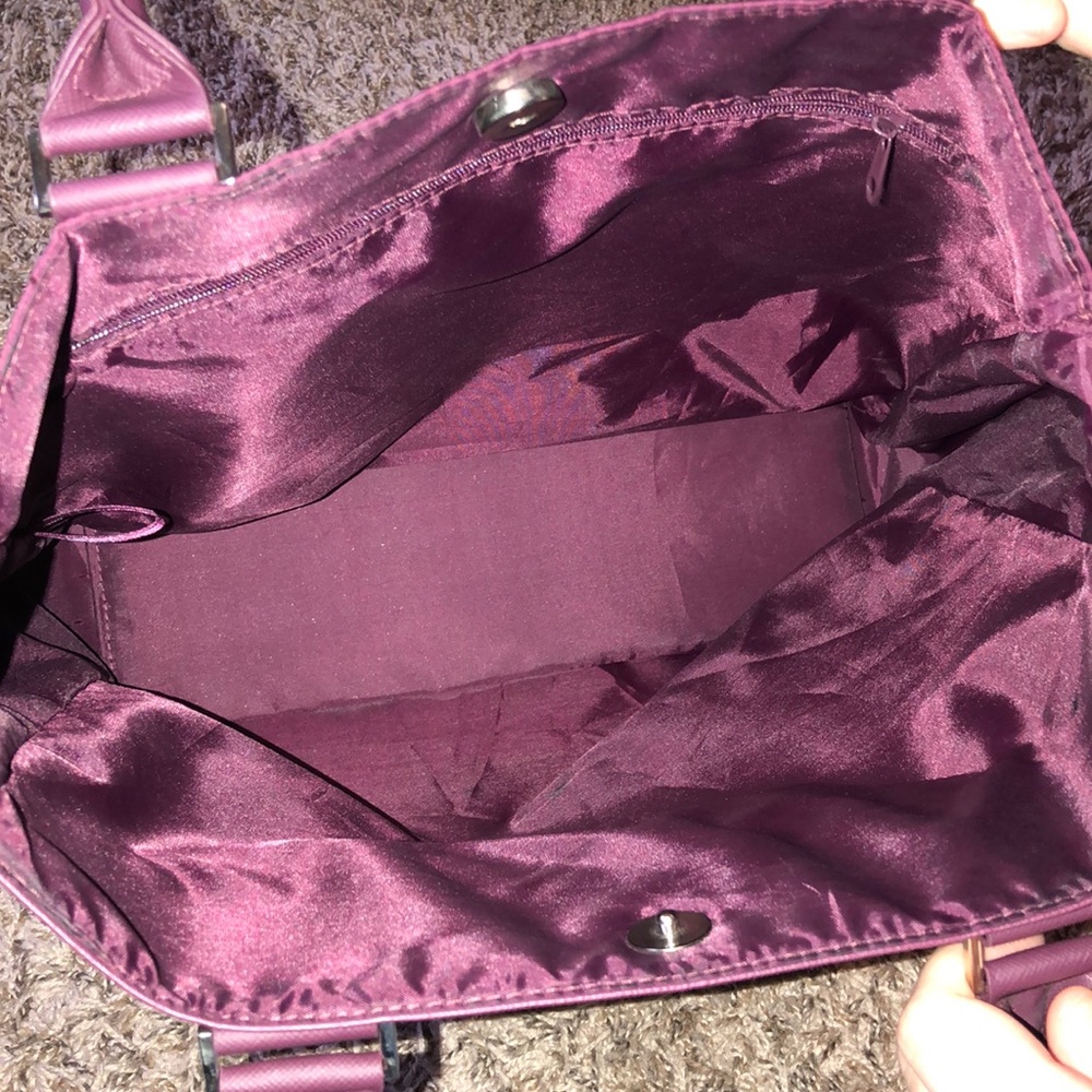 Calvin Klein Dark Purple Purse Shoulder Bag - Picture 7 of 8